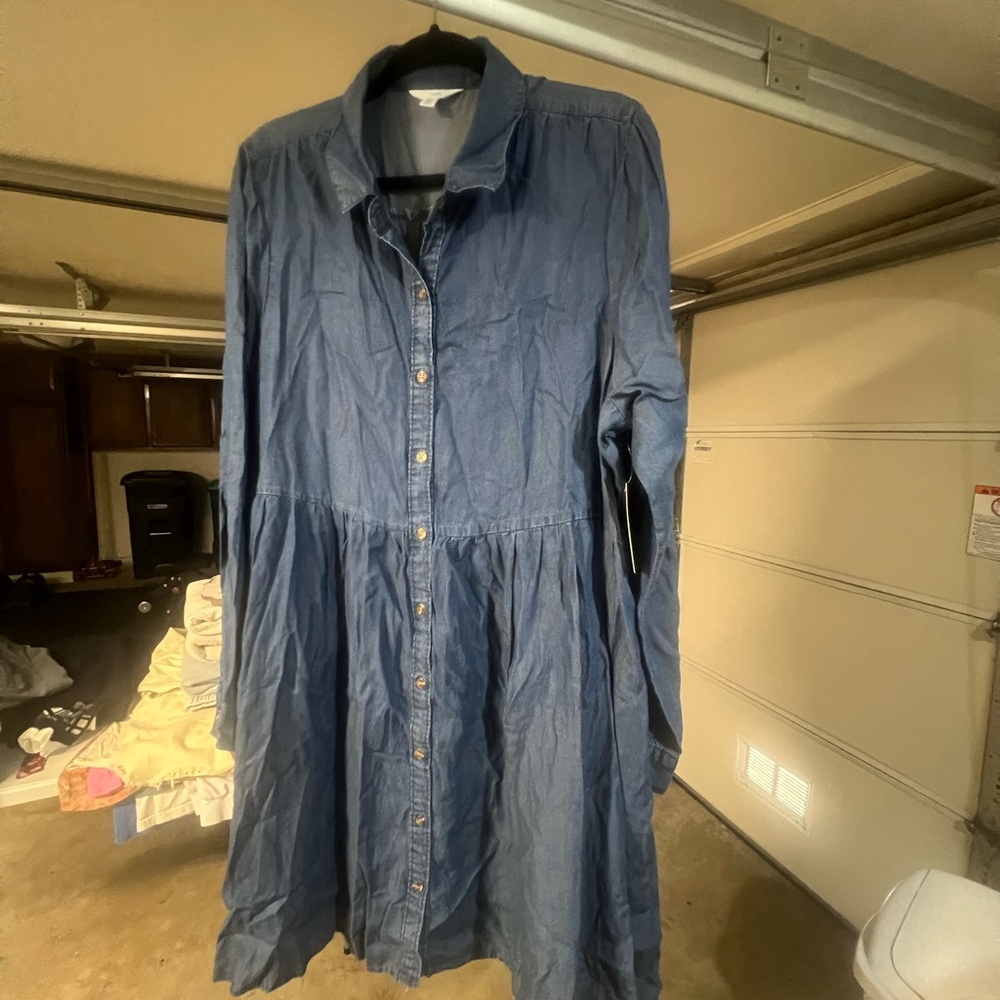 Women's Denim Shirt Dress